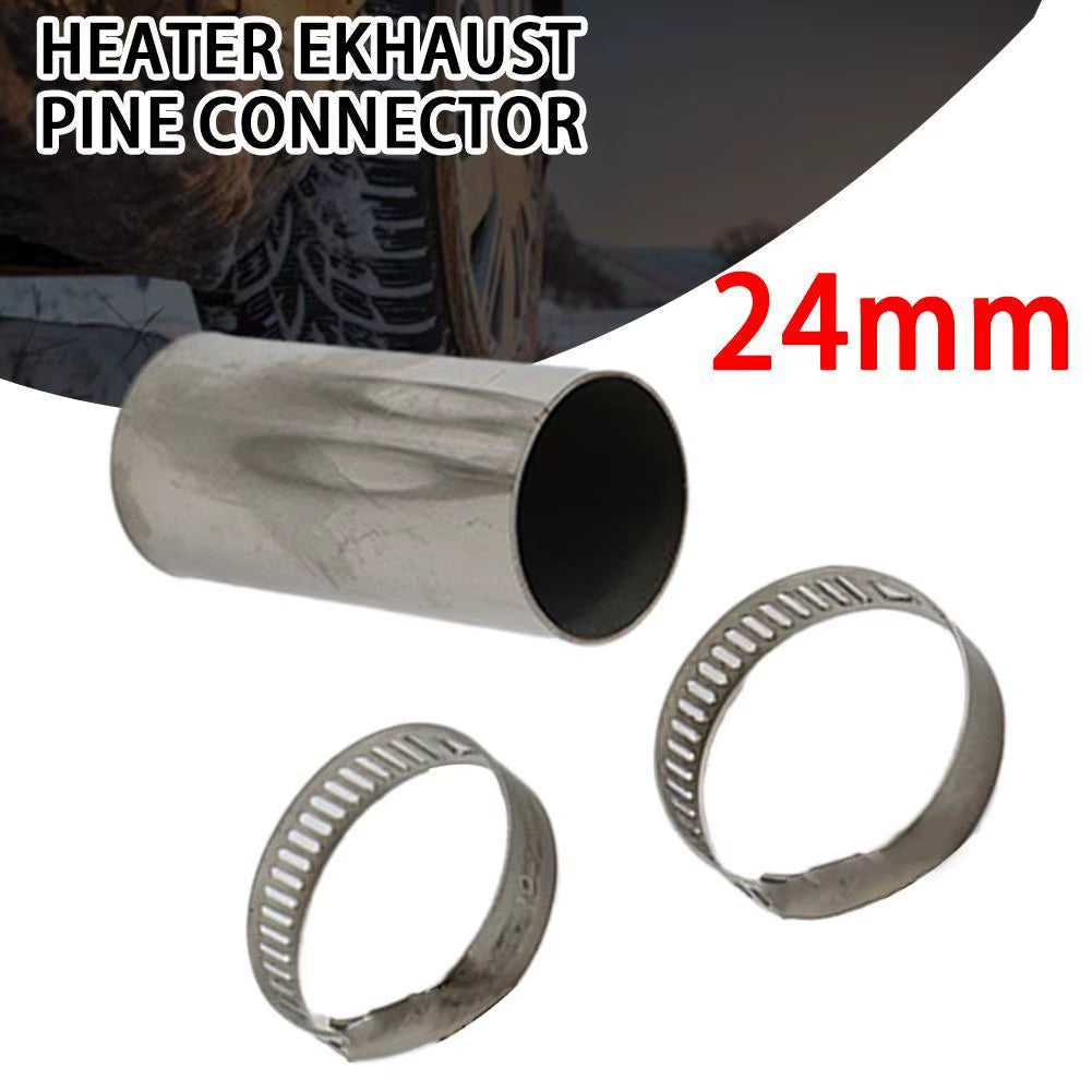 24Mm Steel Heater Exhaust Pipe Connector Air Parking Heater Gas Vent Hose for Webasto Night Boat Heater