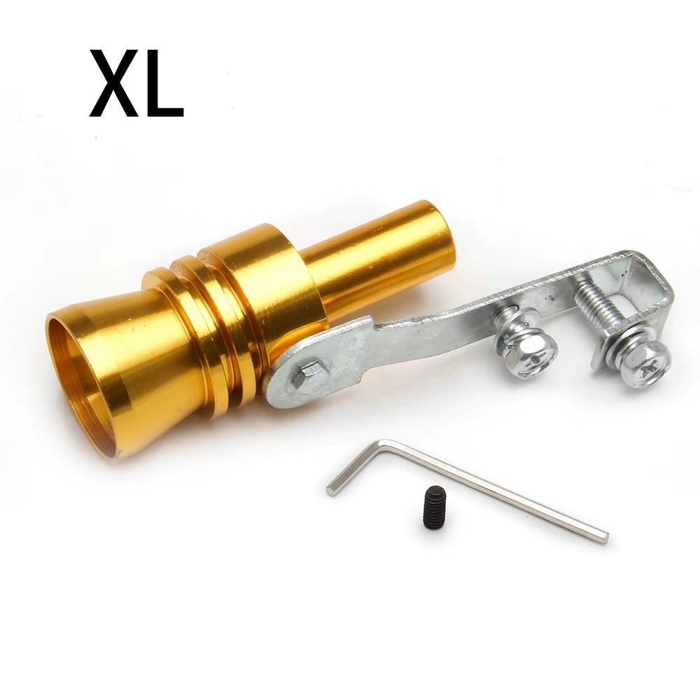 Universal Simulator Whistler Exhaust Fake Turbo Whistle Pipe Sound Muffler Blow off Car Styling Tunning S/M/L/XL