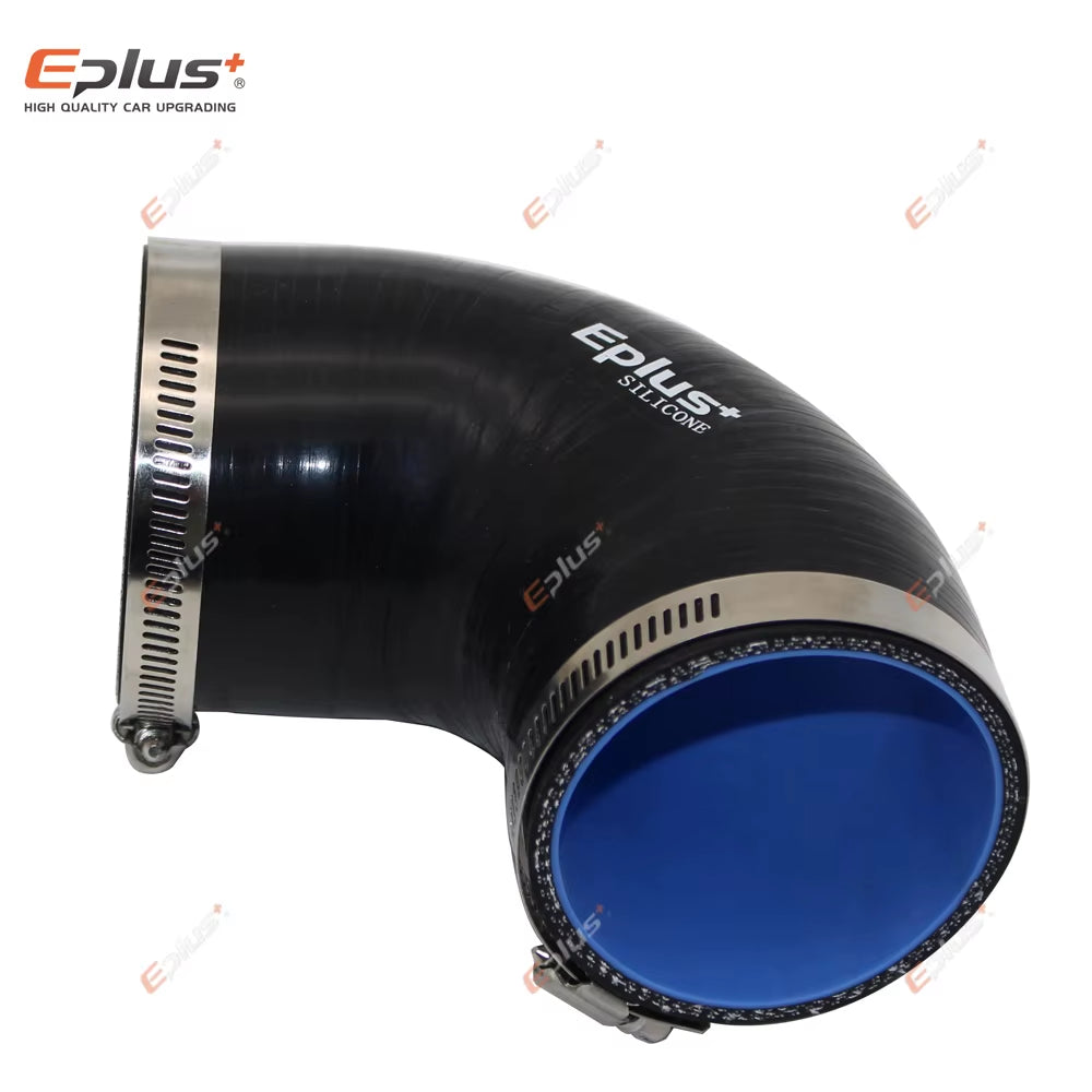 Black Silicone Hose Adapter Connector 90 Degree Universal Flame Resistant Car Intercooler Turbo Intake Pipe Couple