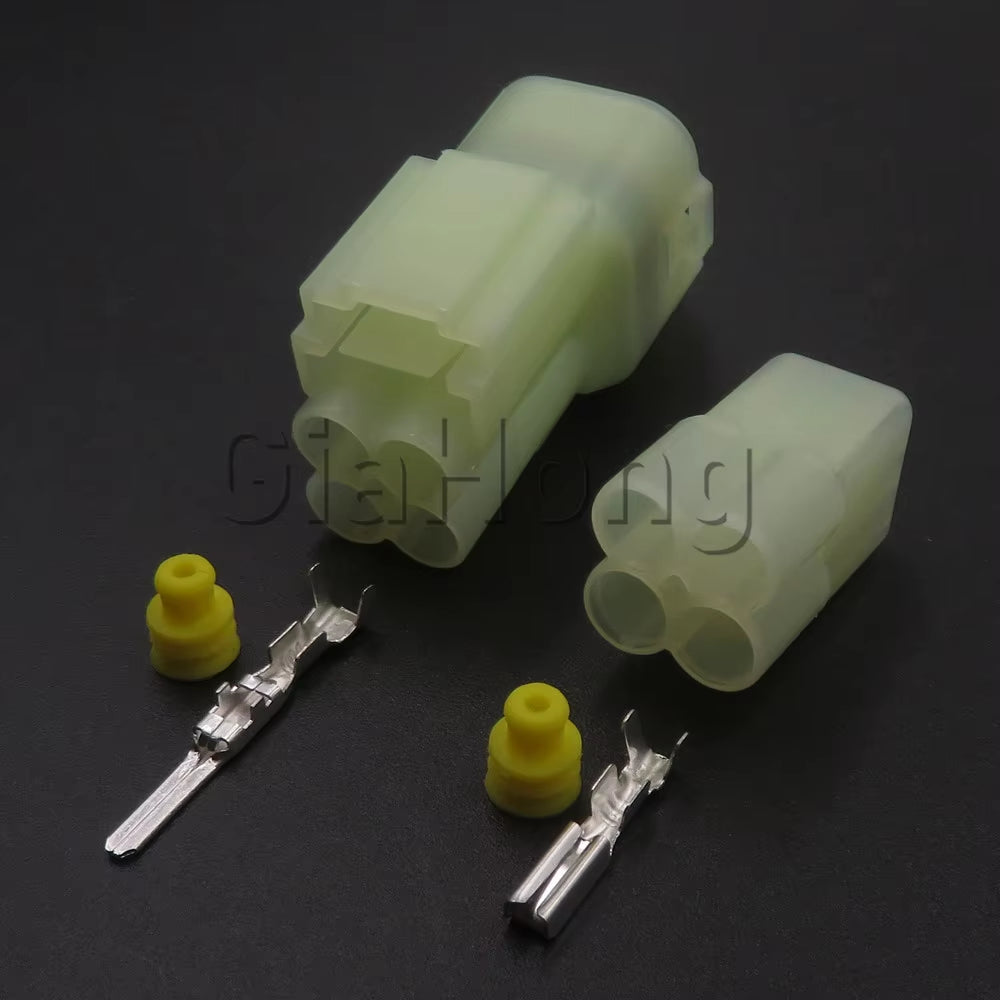 1 Set 4 Ways 6187-4441 AC Assembly Auto Male Female Docking Plug Automobile Waterproof Connector Oxygen Sensor Socket 6180-4181