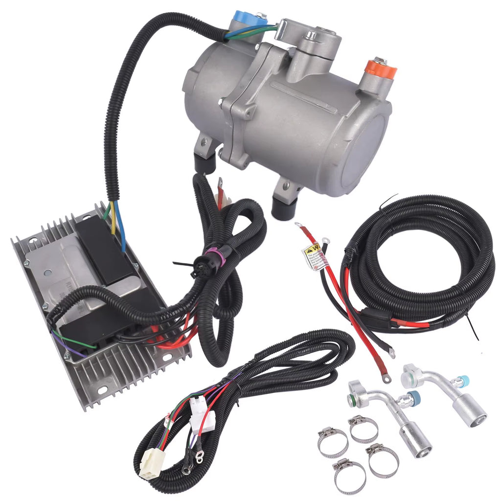 AP03 12V Electric A/C Scroll Compressor Universal Car Air Conditioner Semi Close Kit