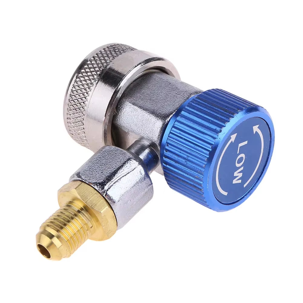 R134A Car A/C Air Conditioner Quick Coupler Connector Adapters H/L Manifold Connector Air Conditioning Refrigerant Adjustable