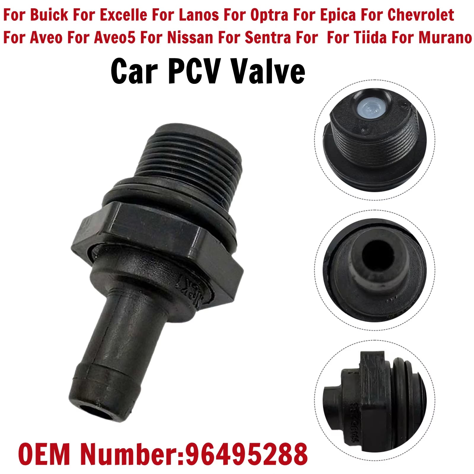 PCV Exhaust Valve 96495288 for Chevrolet for Aveo 5 for Nissan for Sentra for Buick for Excelle for Daewoo for Lanos for Optra