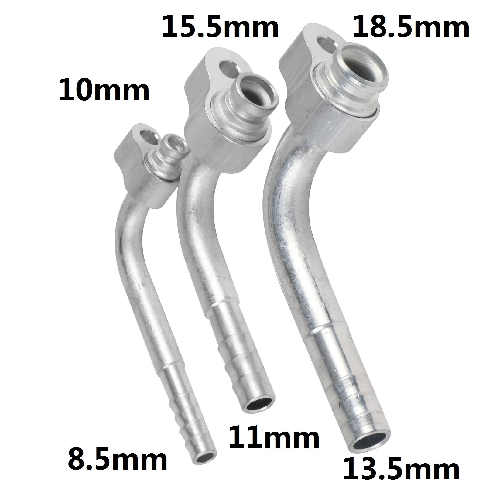 Autory Automotive Air Conditioning Active Platen Connector Radiator Evaporator Adapter R134A Fixture Hose Curved Straight