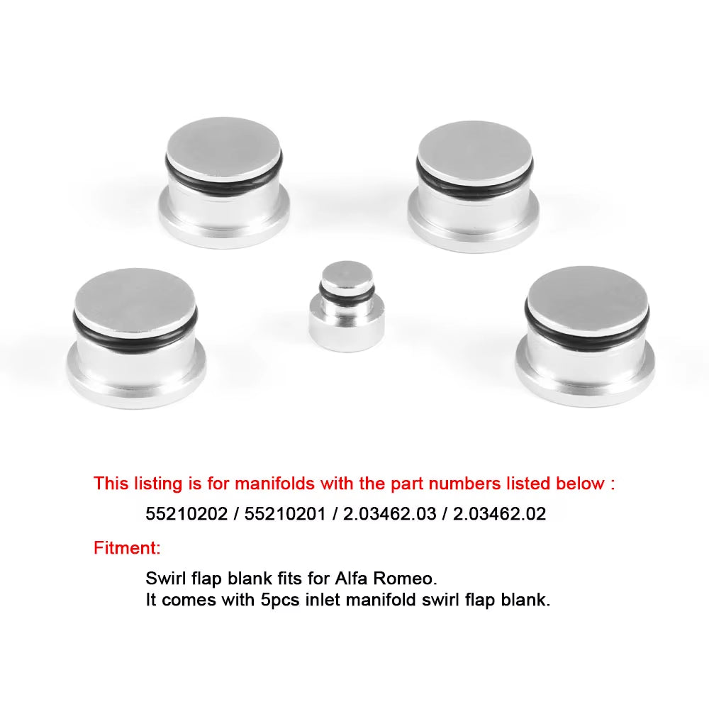 Inlet Manifold Swirl Flap Blanks for Alfa Romeo Fiat Vauxhall SAAB 1.9 Z19DTH