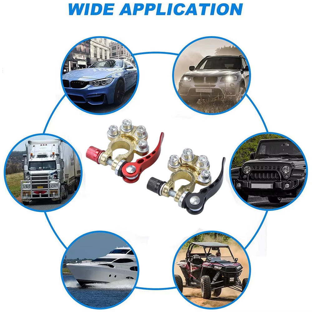 Auto Battery Quick Disconnect Terminal 22/21/5Pcs Car Battery Connector Kit Battery Universal Cable Adapter Vehicles SUV Truck