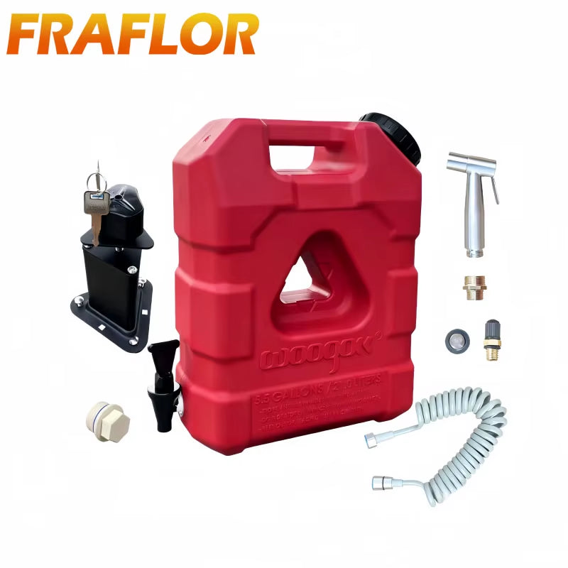 Car Mounted 21L Water Tank Large Capacity Portable Camping Water Storage Bucket Detachable Faucet for Outdoor Travel Driving