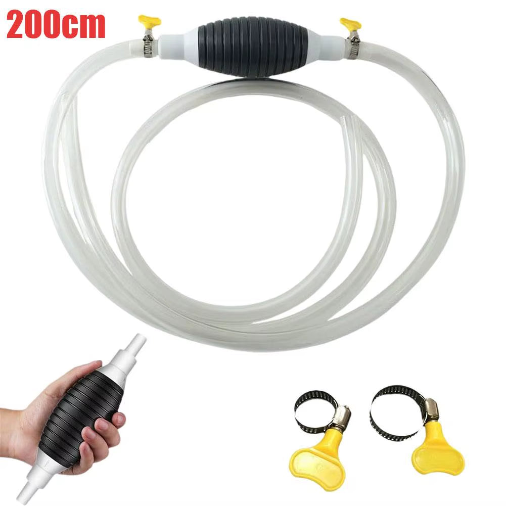 2/3/1M PVC Handy Manual Gas Oil Pump Car Fuel Pump Hand Straw Pump for Liquid Gasoline Tuning Fuel Gasoline Diesel Pump