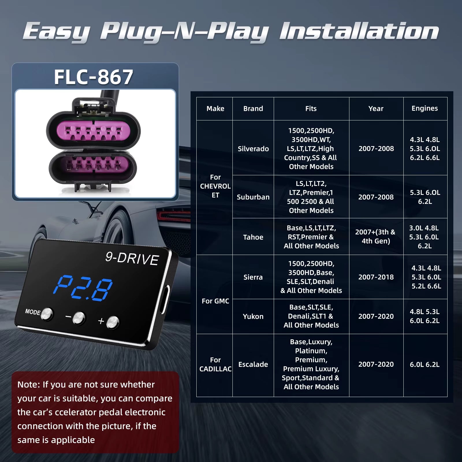 H Throttle Response Controller Tuning Part Accessory 9 Drive 5 Modes Digital Racing Potent Booster Shift Power Delay Accelerator