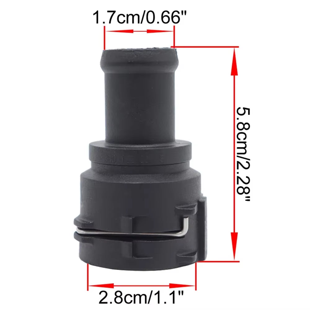 Car Radiator Coolant Hose Flange Quick Acting Coupling Adapter Pipe Connector with Clip Seal for Audi A3 8L 8P 1996 - 2012 2013
