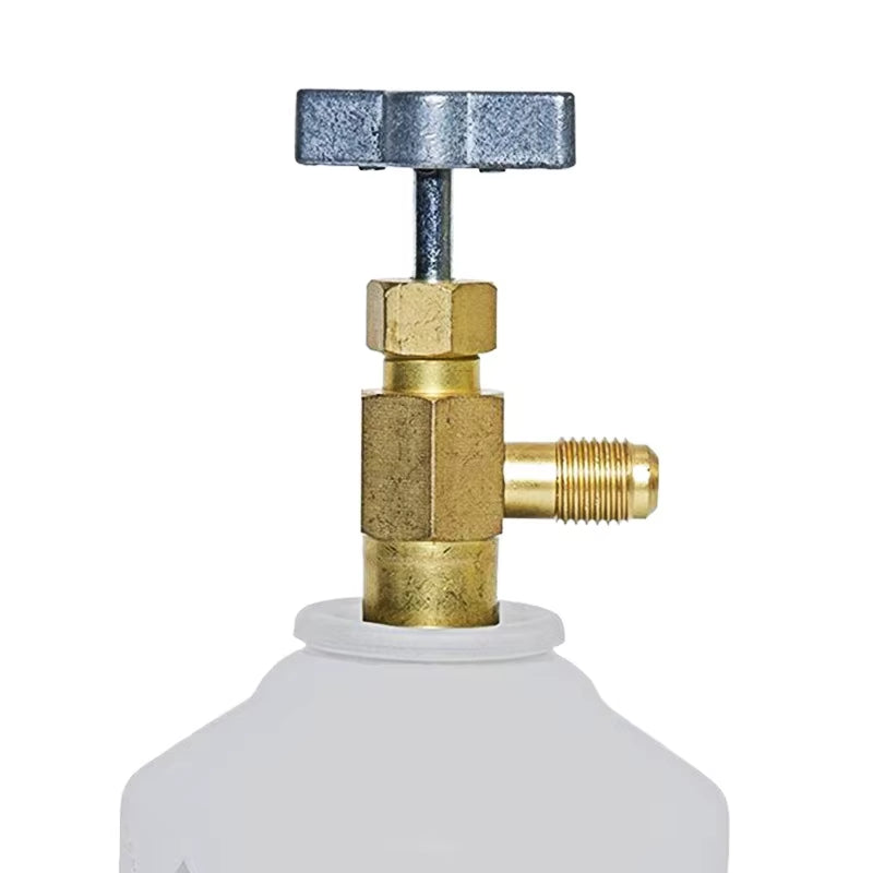 1/4 Thread Adapter R-134A Refrigerant Can Dispensing Bottle Tap Opener Valve 60*35Mm Car Air Conditioner Auto Car Accessories
