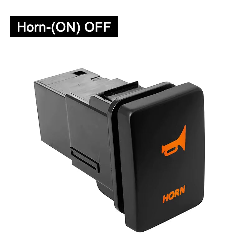 12V Car Push Button Switch with Cable Connector Orange Led Light Bar for Toyota Prado 150 200 Landcruiser Hilux RAV4 Carolla