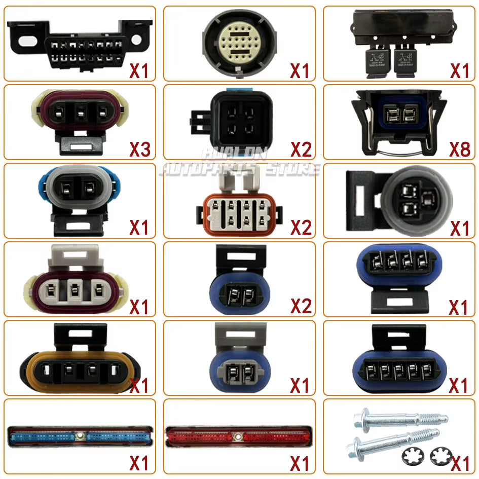 4L60E DBC with 8× Delphi Adapters Engine Wiring Harness Drive by Cable LS Swap for GM 1997-2006 DBC LS1 Vortec 4.8L 5.3L 6.0L