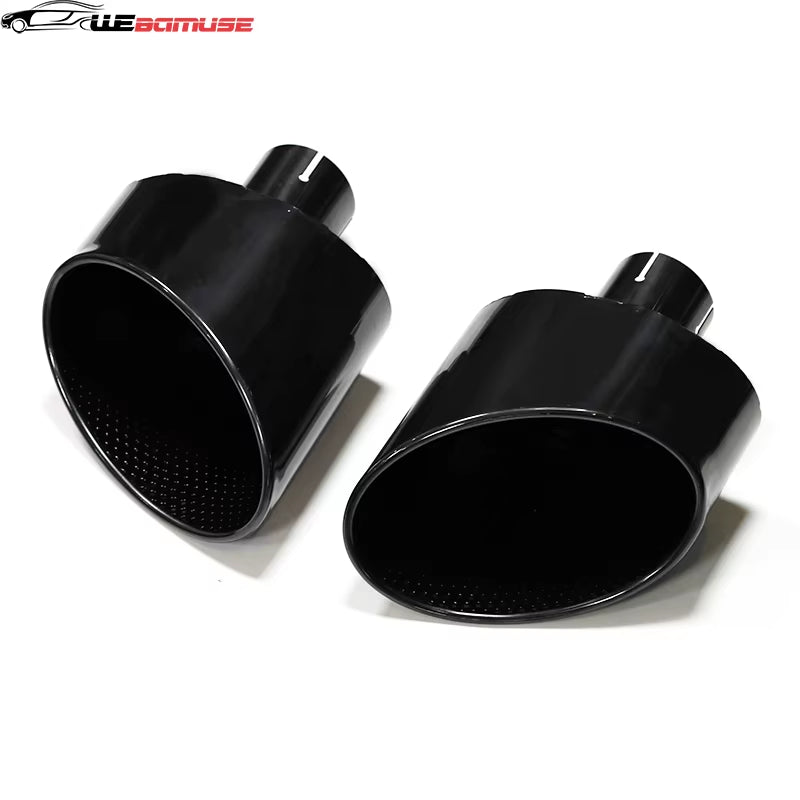 Car Accessories for Audi A4 A5 A6 A7 Upgrade RS4 RS6 RS5 RS7 Oval Exhaust Muffler Tailpipe Exhaust System