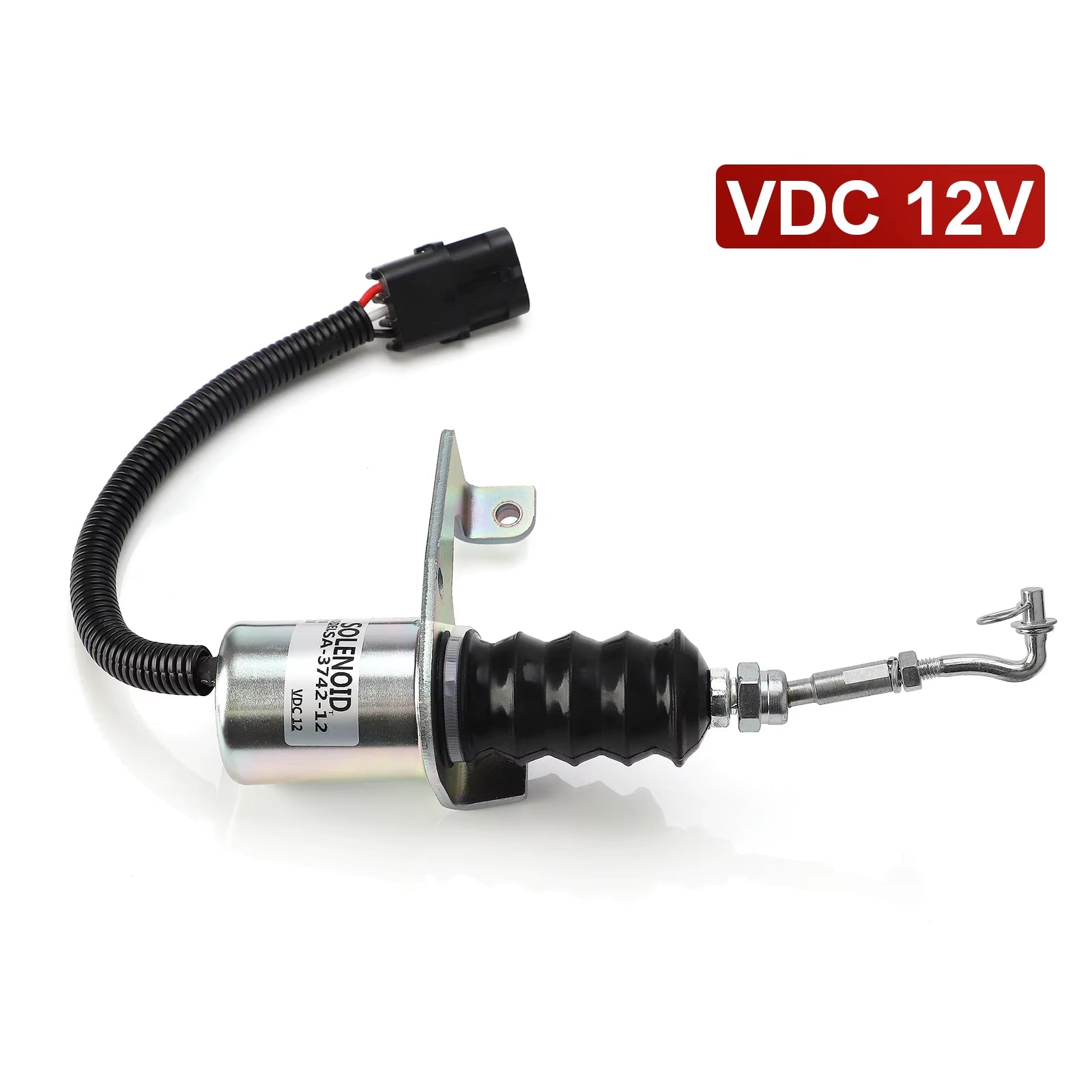 12V/24V Fuel Shut off Solenoid Valve SA-3799-12 1751ES 7-19007 SA-3742-12 Compatible for Deutz Engine Compatible with Perkins