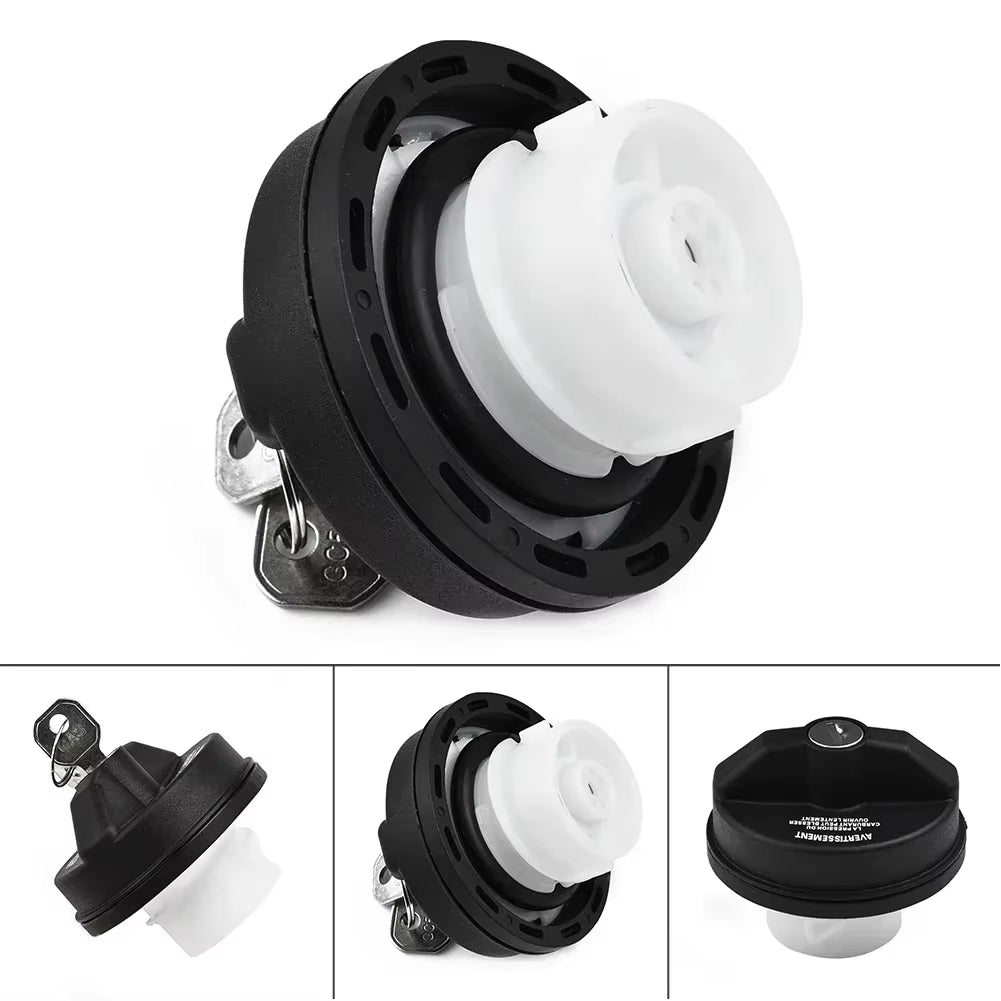 Lockable Gas Fuel Tank Cover for for Jeep for Dodge RAM 1500 2002-2013 Locking Gas Fuel Cap W/2 KEY 5278655AB 2001-16