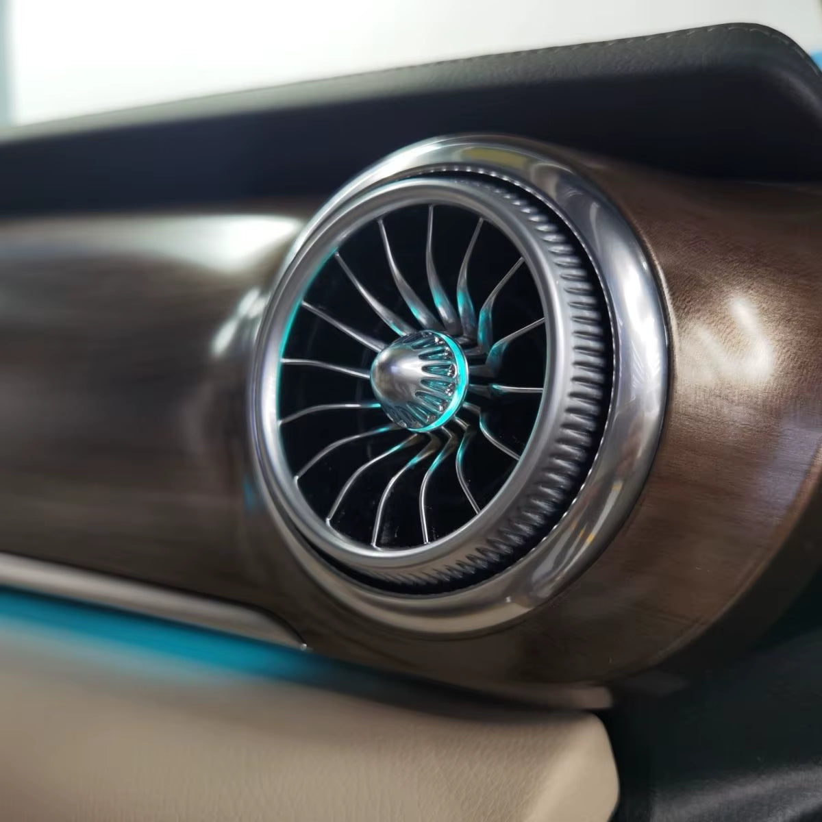 EQS Car LED Front Dashboard Air Condition Vent Outlet Turbo Interior for Mercedes Benz V Class EQV Vito W447 Metris V250 V220