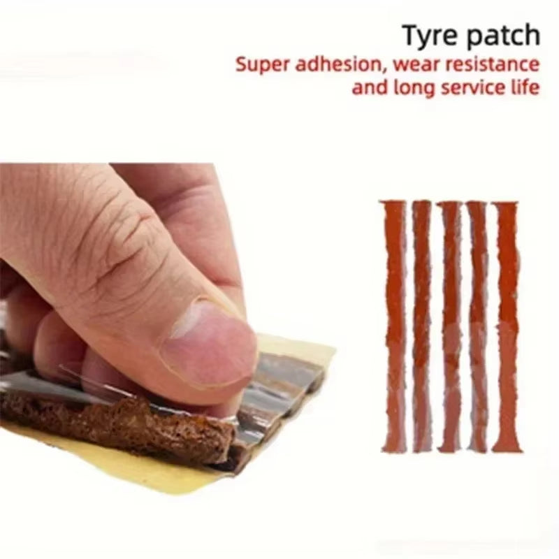 Car Tire Repair Kit Practical Tools Durable Tire Strips Super Glue Included Auto Emergency Repair Kit Optional With/Without Glue