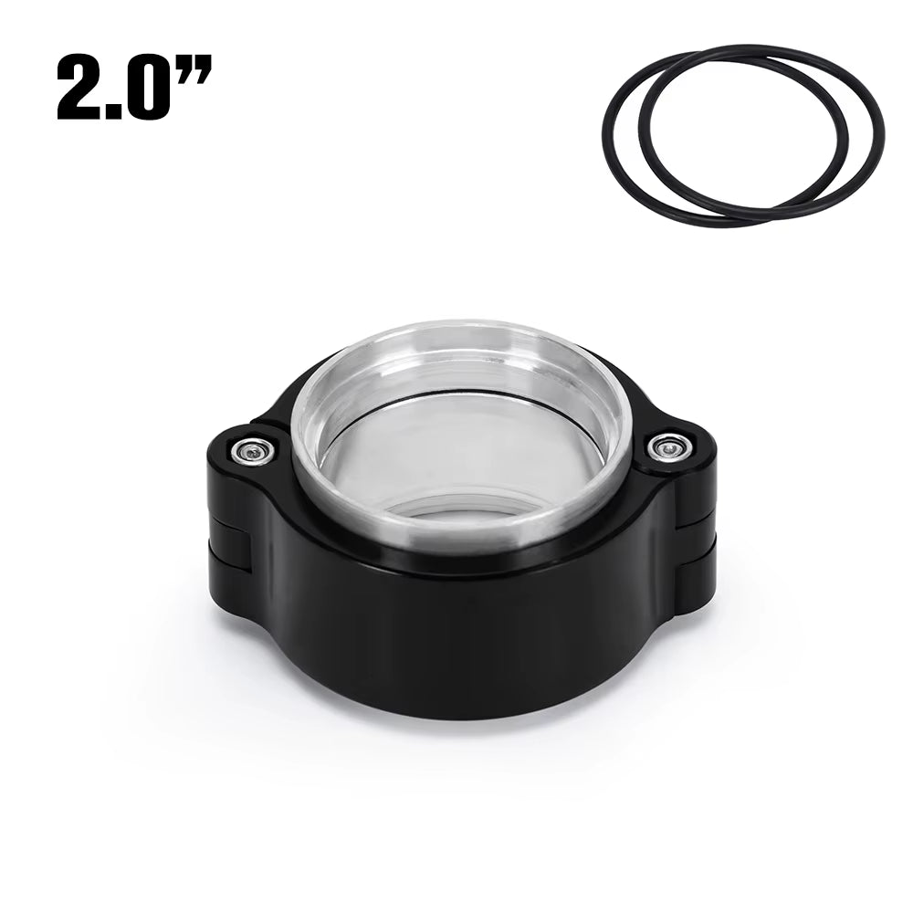 Free Shipping Exhaust V-Band Clamp W Flange System Assembly Anodized Clamp for 2"/2.5"/3"/3.5"/4" OD Turbo Intake Piping
