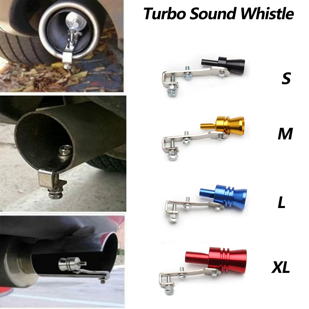 Universal Simulator Whistler Exhaust Fake Turbo Whistle Pipe Sound Muffler Blow off Car Styling Tunning S/M/L/XL
