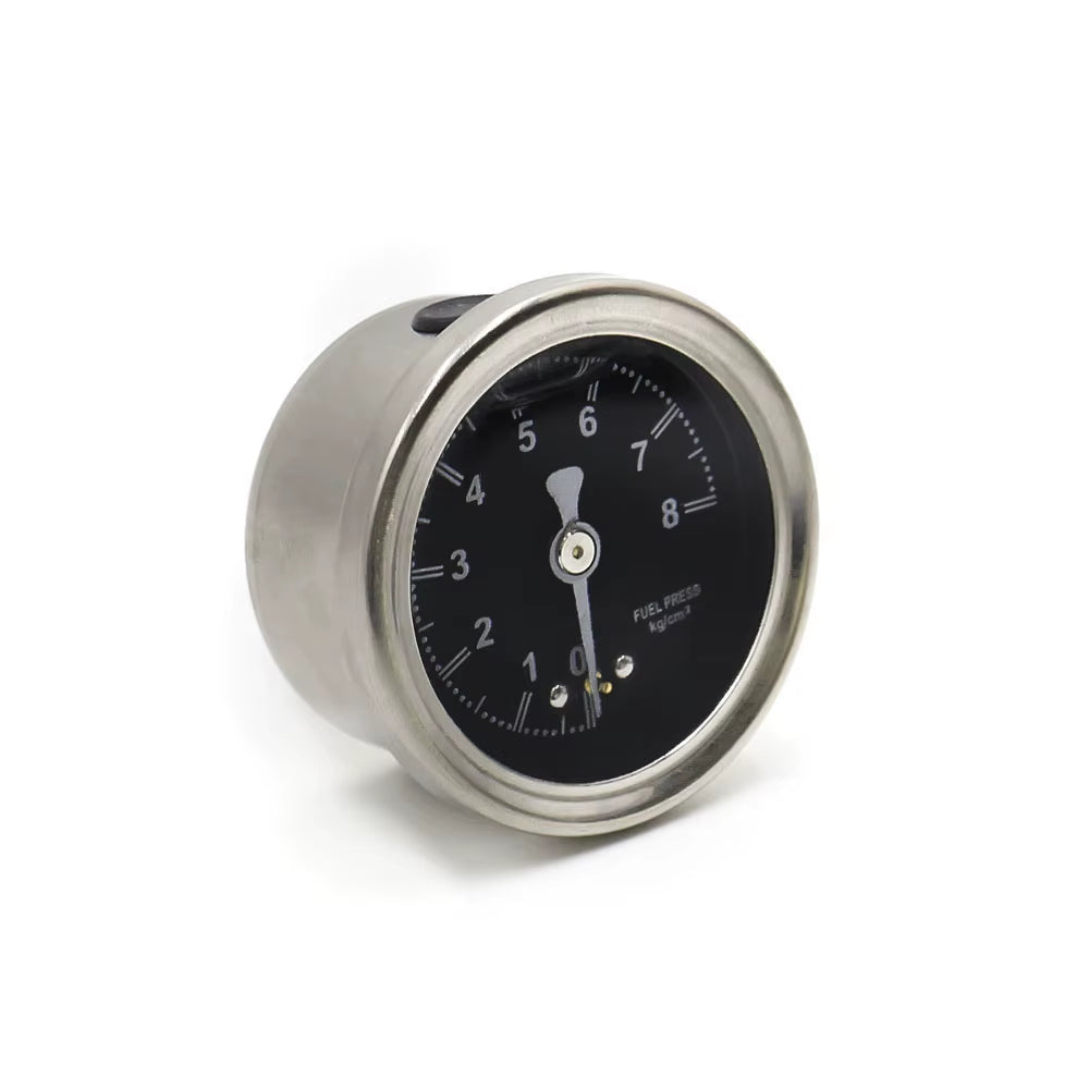 Liquid Filled Fuel Press Pressure Gauge BLACK Regulator R32 R33 R34 S15 Universal JDM YC100491