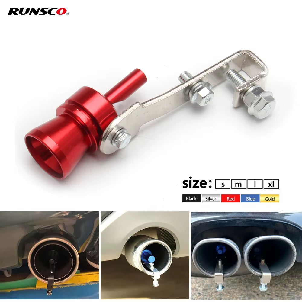 Universal Simulator Whistler Exhaust Fake Turbo Whistle Pipe Sound Muffler Blow off Car Styling Tunning S/M/L/XL