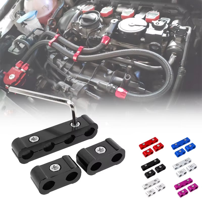 3Pcs/Set Car Spark Plug Electrical Wire Clamp Kit for 8Mm 9Mm 10Mm Purple Black Red Golden Silver Blue Green