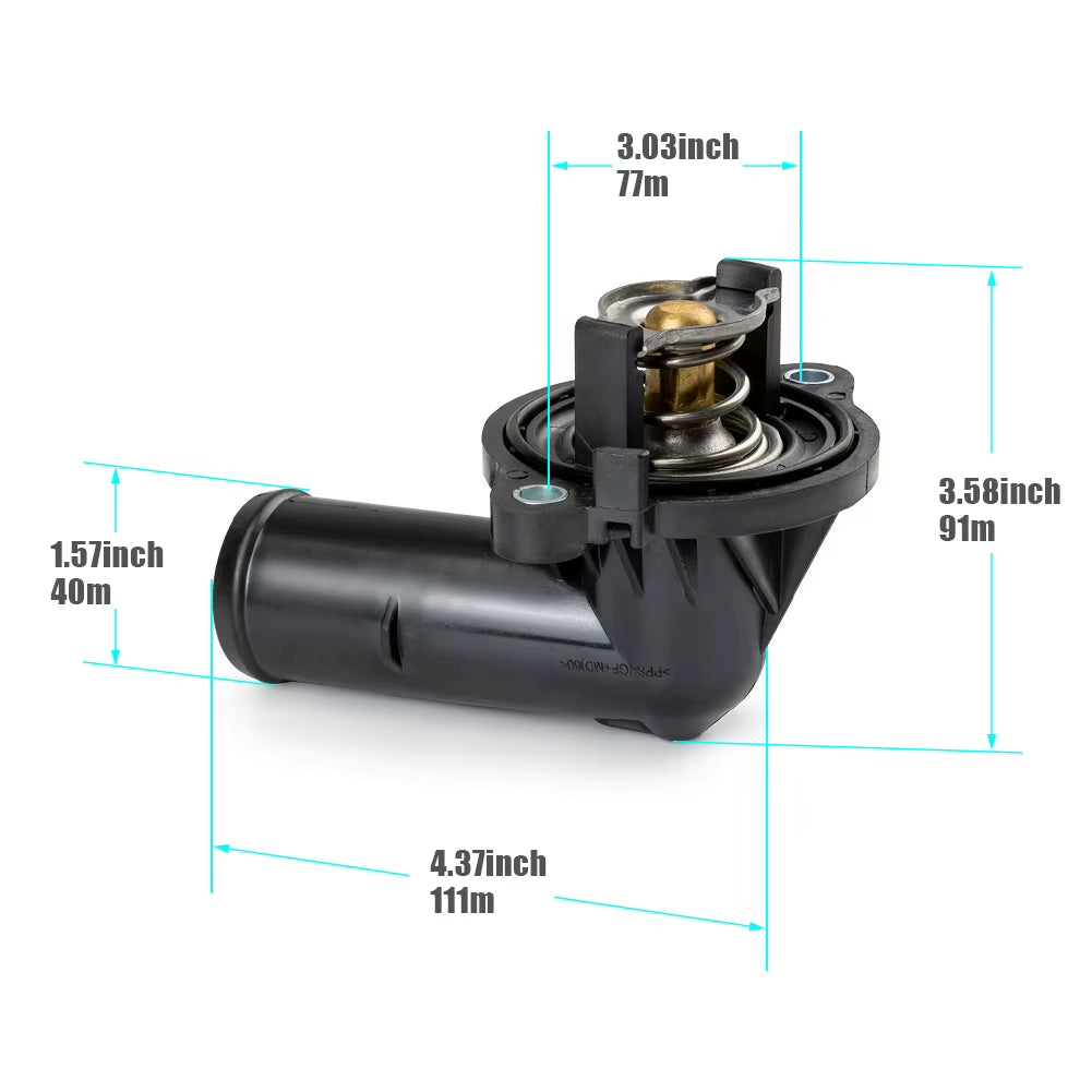 OEM# 5184651AH 05184651AG 823-203 for Mopar Thermostat Housing for Dodge Durango for Jeep Grand Cherokee Wrangler JK Replacement