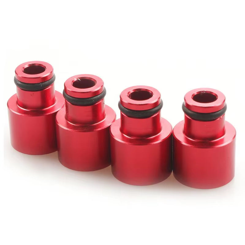 4Pcs Fuel Injector Top Hat Adapters for Honda Civic Integra B/D Series B16 B18 D16Z D16Y