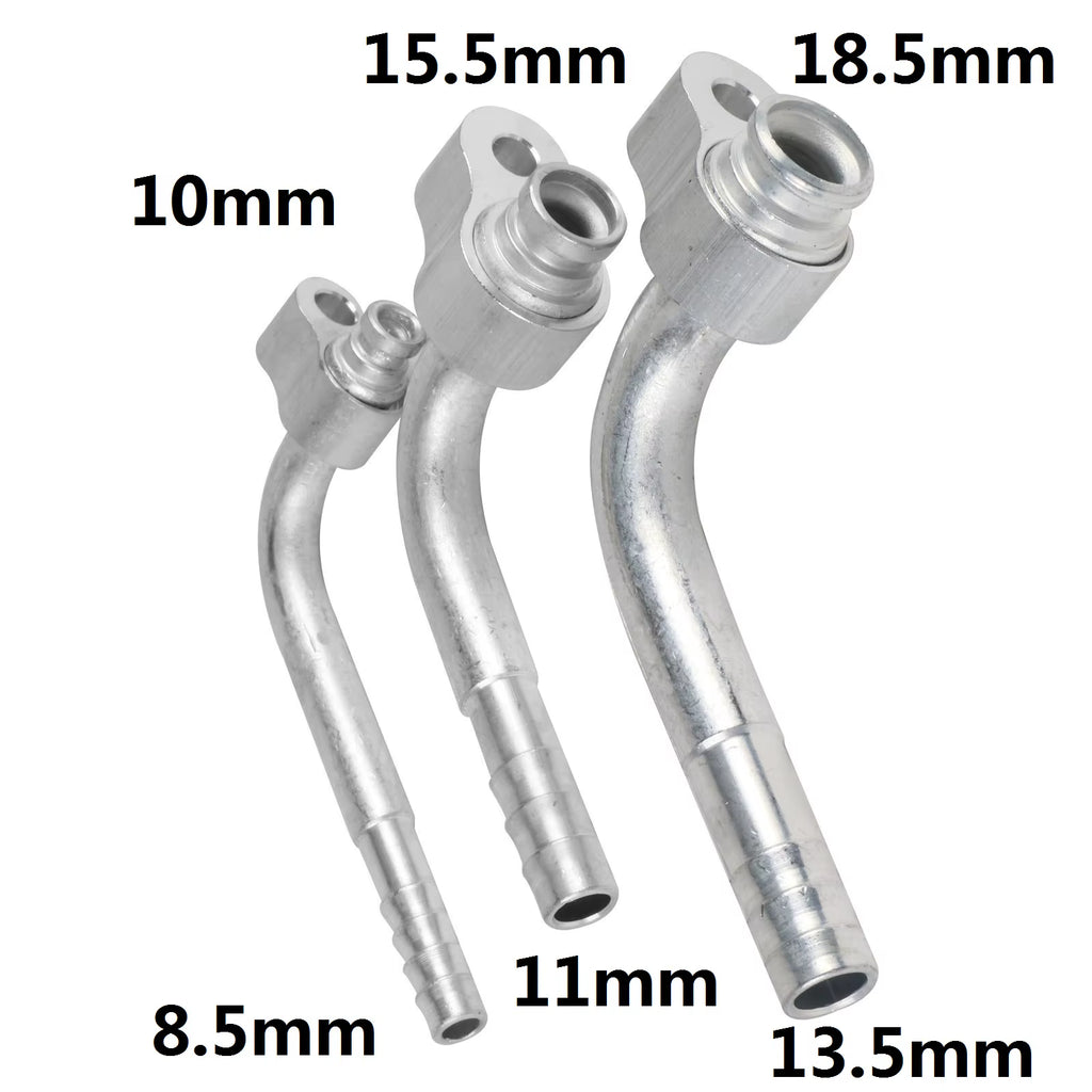 Autory Automotive Air Conditioning Active Platen Connector Radiator Evaporator Adapter R134A Fixture Hose Curved Straight