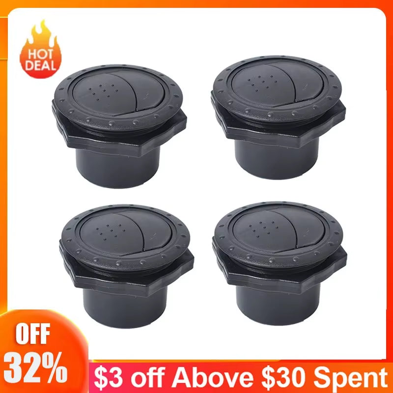 4Pcs Auto Car Air Conditioner Vent Outlet Caravan Vehicle Dashboard Deflector Interior Ventilation Replacement Accessory