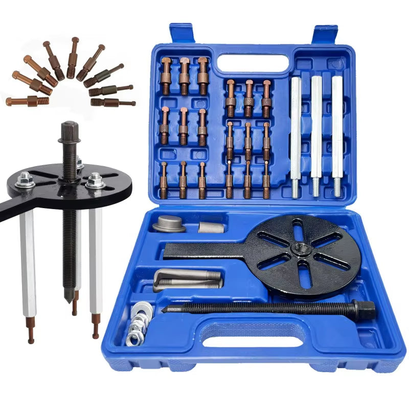 21Pcs Three-Claw Pull Rod Bearing Extractor Multi-Function Pulling Horse Bearing Removal Tool Special Bearing Extractor Kit