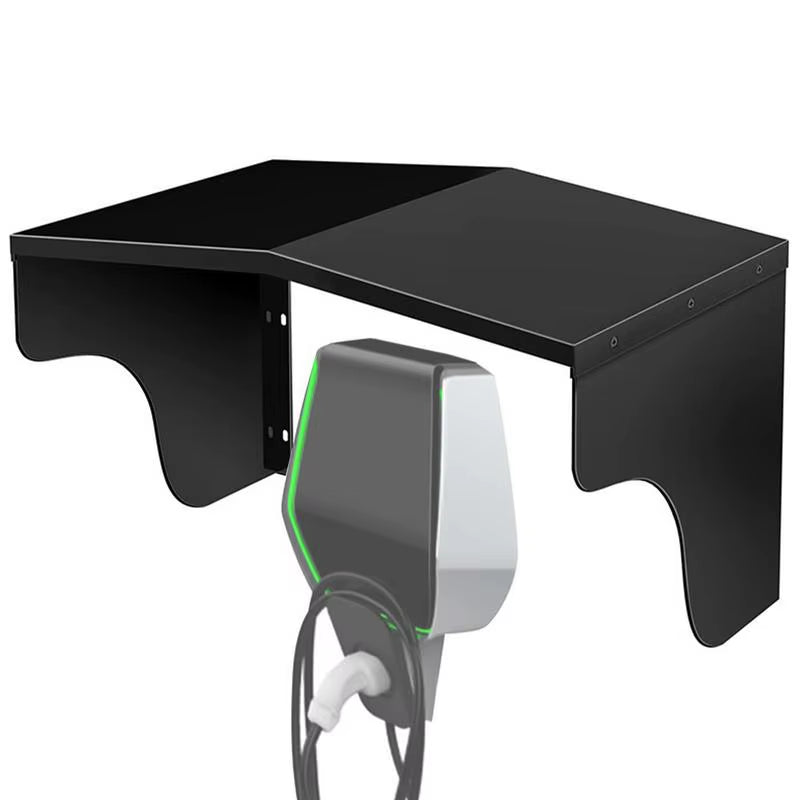 Aluminum Charging Station Protective Roof Rain Cover for Car Charging Port Electrical Outlet Cover Wall Mount Cover Kit