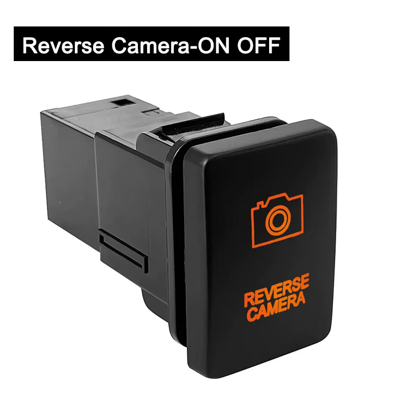 12V Car Push Button Switch with Cable Connector Orange Led Light Bar for Toyota Prado 150 200 Landcruiser Hilux RAV4 Carolla