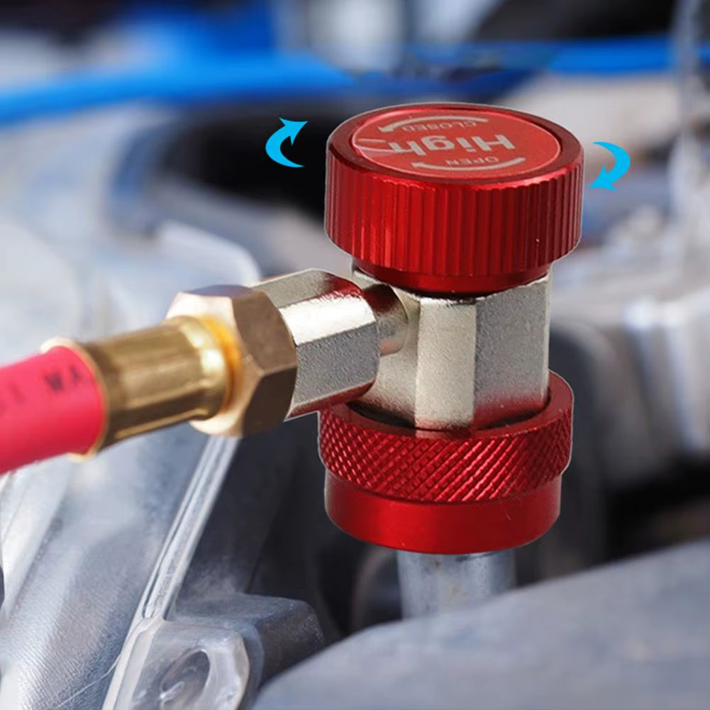 Fluorine Adjustable Quick Connector R134A for Automotive Air Conditioning Liquid High and Low Pressure Refrigerant Conversion