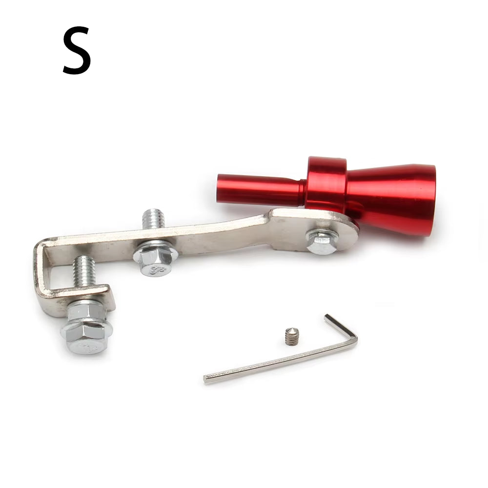 Universal Simulator Whistler Exhaust Fake Turbo Whistle Pipe Sound Muffler Blow off Car Styling Tunning S/M/L/XL