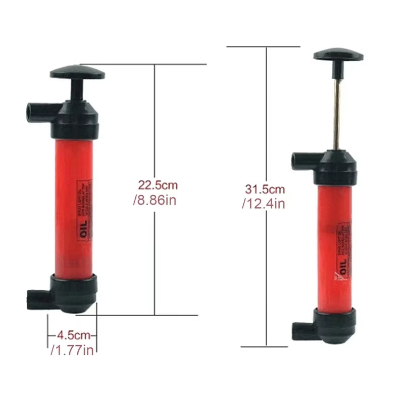 1Set Pumping Oil and Gas with Siphon Pipe to Transport Manual Pump Oil Liquid Water Chemical Delivery Pump Hand Pump Car Modelin