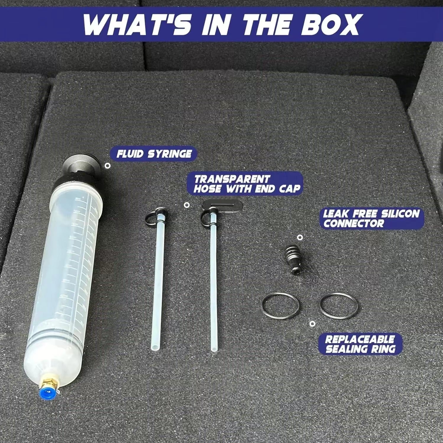 Manual Automotive Engine Oil Pump, Syringe Type, Suitable for Extracting Gear Oil and Brake Fluid, as Well as Cleaning Injectors