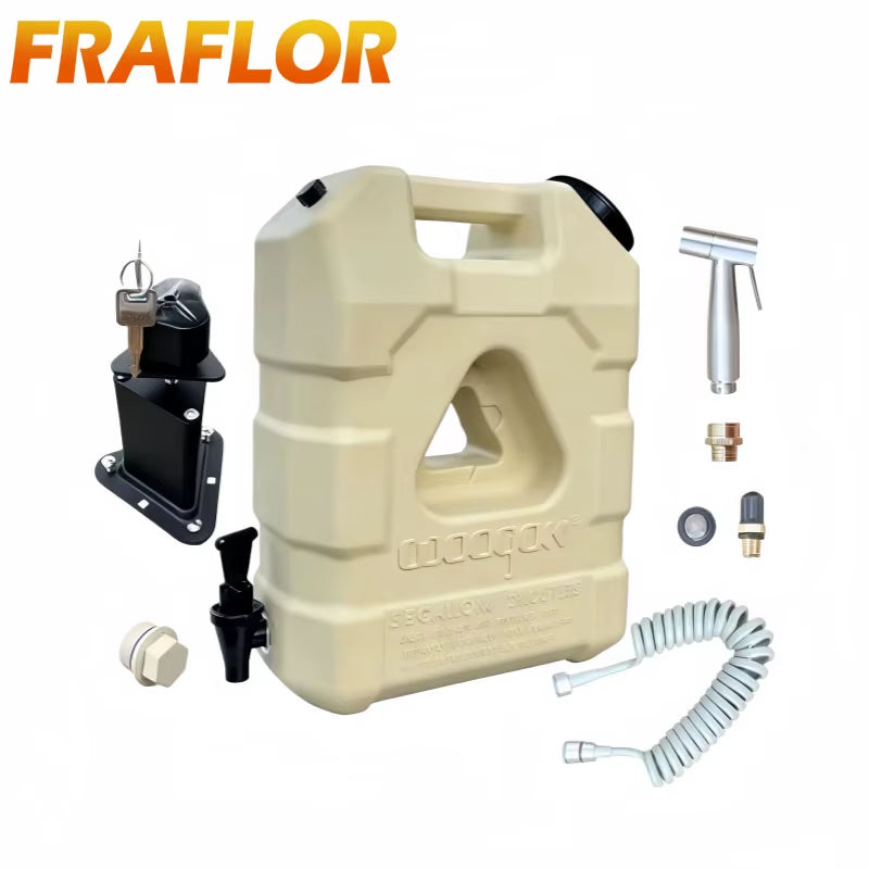 Car Mounted 21L Water Tank Large Capacity Portable Camping Water Storage Bucket Detachable Faucet for Outdoor Travel Driving