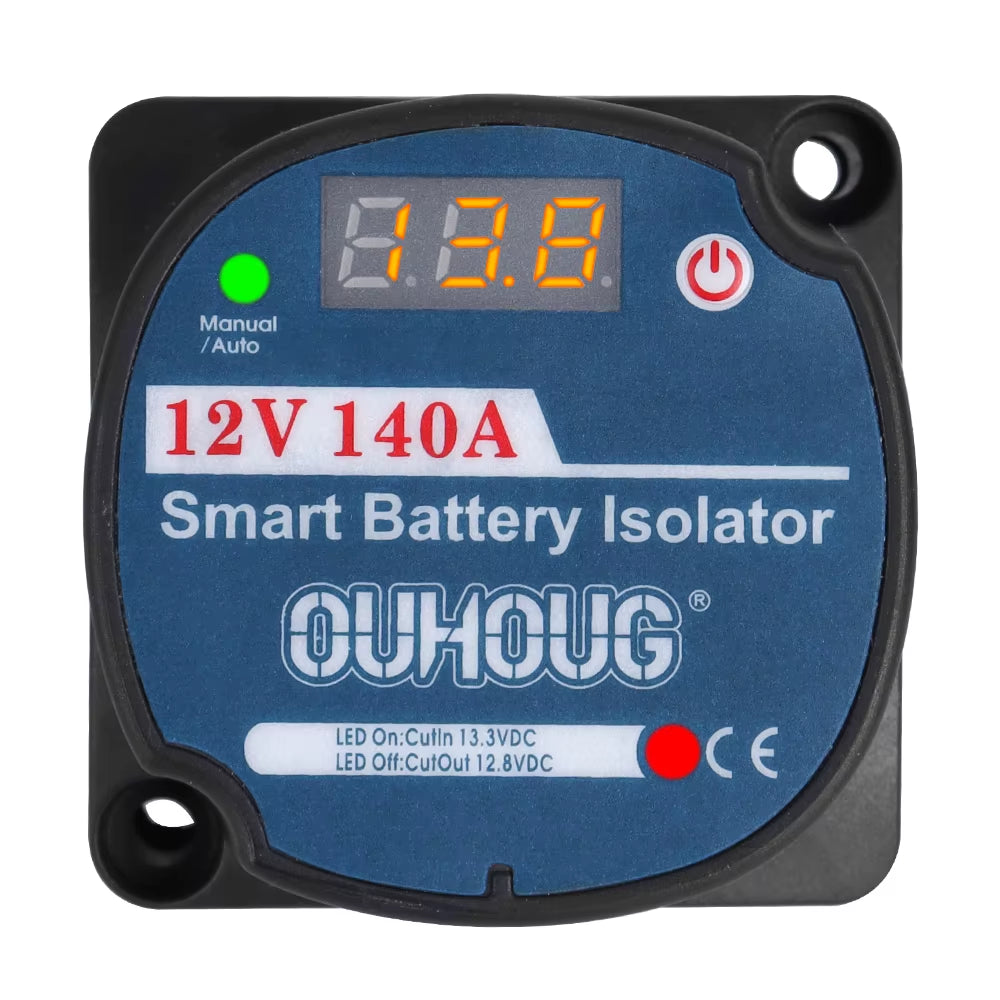 Voltage Sensitive Split Charge Relay Set 12V AMP VSR 110Amp for Camper Car RV Yacht Steamer Smart 2 Battery Bank Isolator Charge