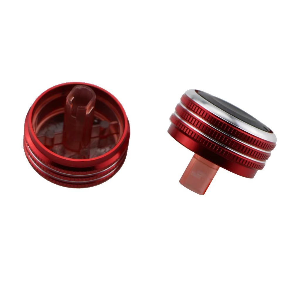 2Pcs Car Air Conditioning Knob Cover for KIA RIO K2 KXCROSS 2017 2018 2019 2020 Heat Control Switch Sticker Interior AC Handle