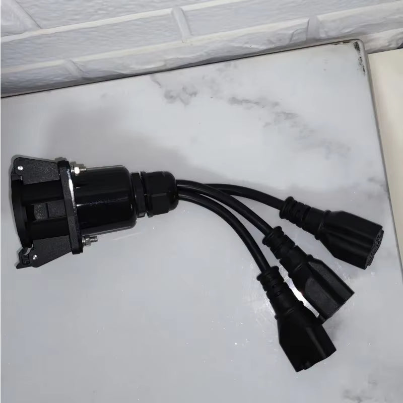 Type 1 SAE J1772 to Socket NEMA 5-15 AC 220V Charger Station Discharger Connector Adapter EVSE Plug for RV Camper Electric Scoot