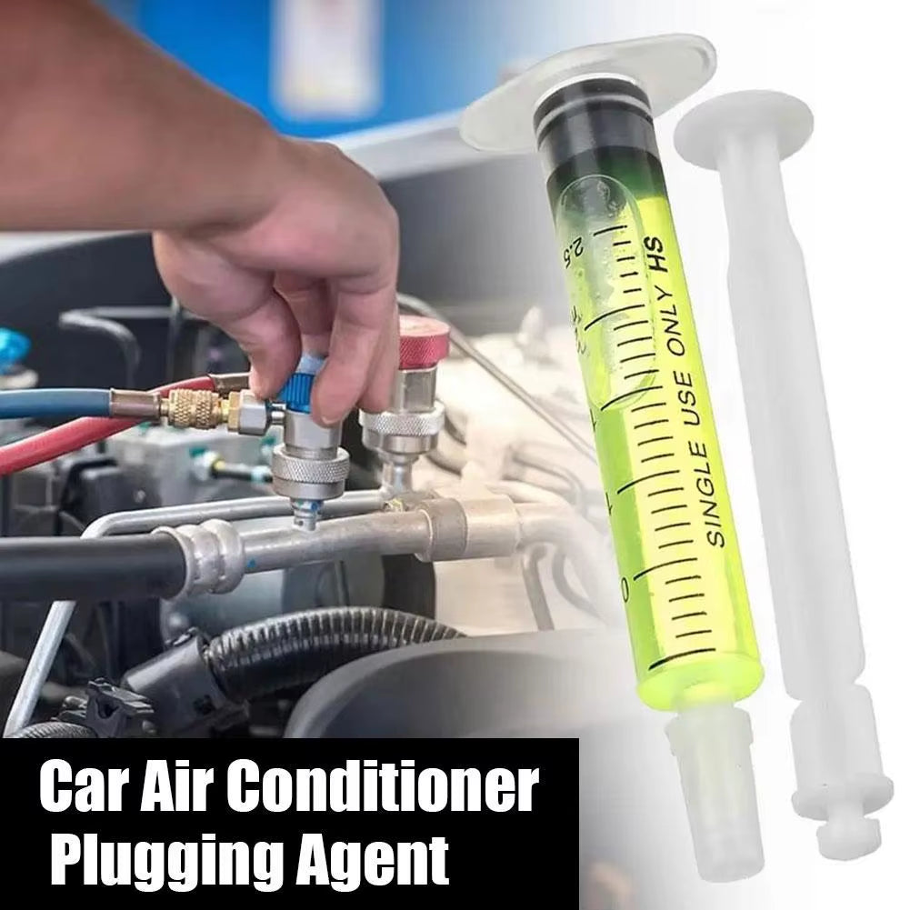 3PCS R134A Refrigerant Oil Leak Repair Agent Car Air Conditioner Plugging Agent Car Fluorescent Leak Detection Oil Leak Repair