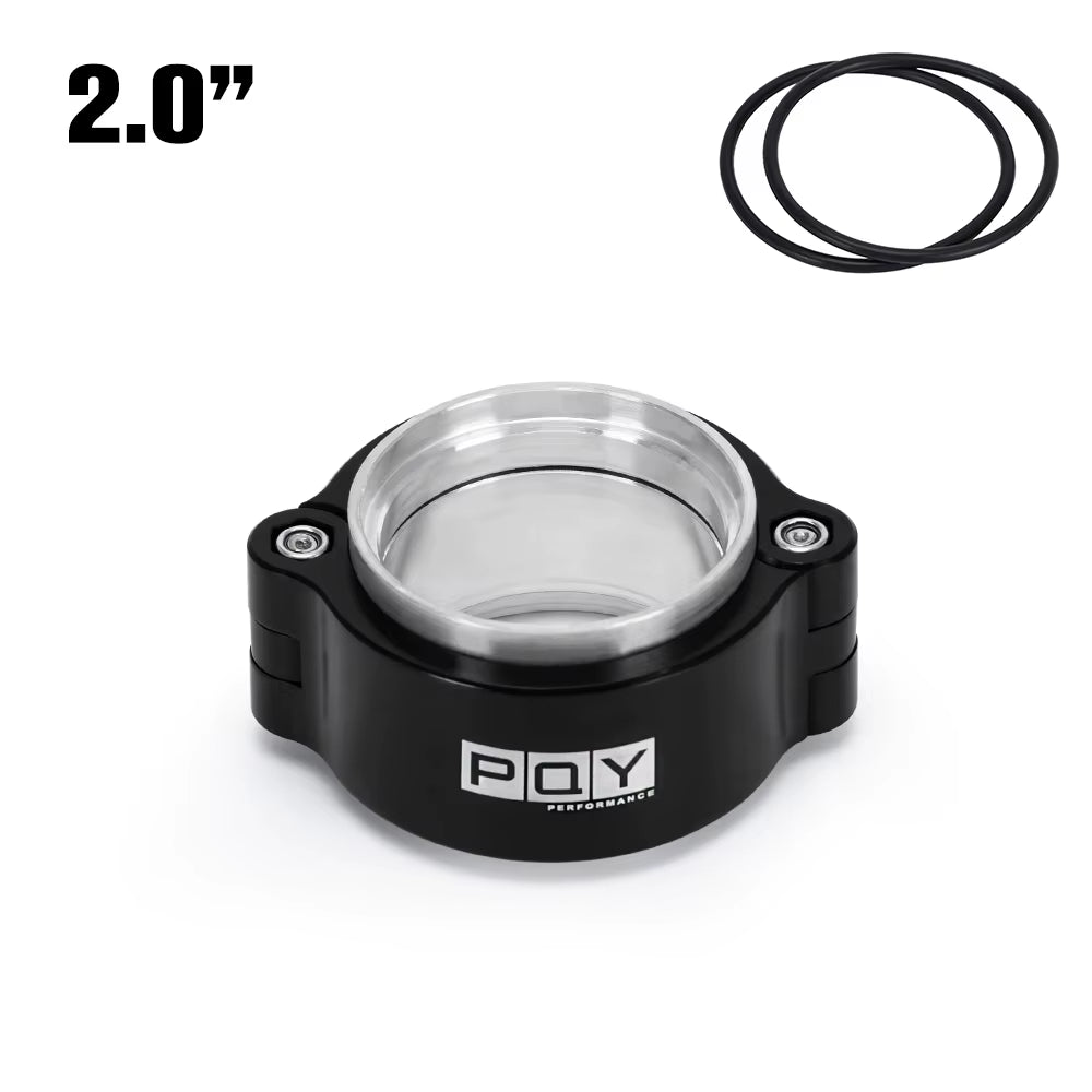 Free Shipping Exhaust V-Band Clamp W Flange System Assembly Anodized Clamp for 2"/2.5"/3"/3.5"/4" OD Turbo Intake Piping