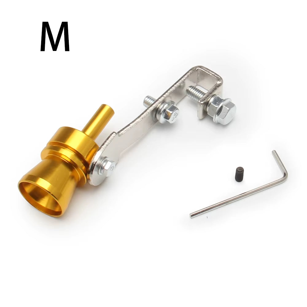 Universal Simulator Whistler Exhaust Fake Turbo Whistle Pipe Sound Muffler Blow off Car Styling Tunning S/M/L/XL