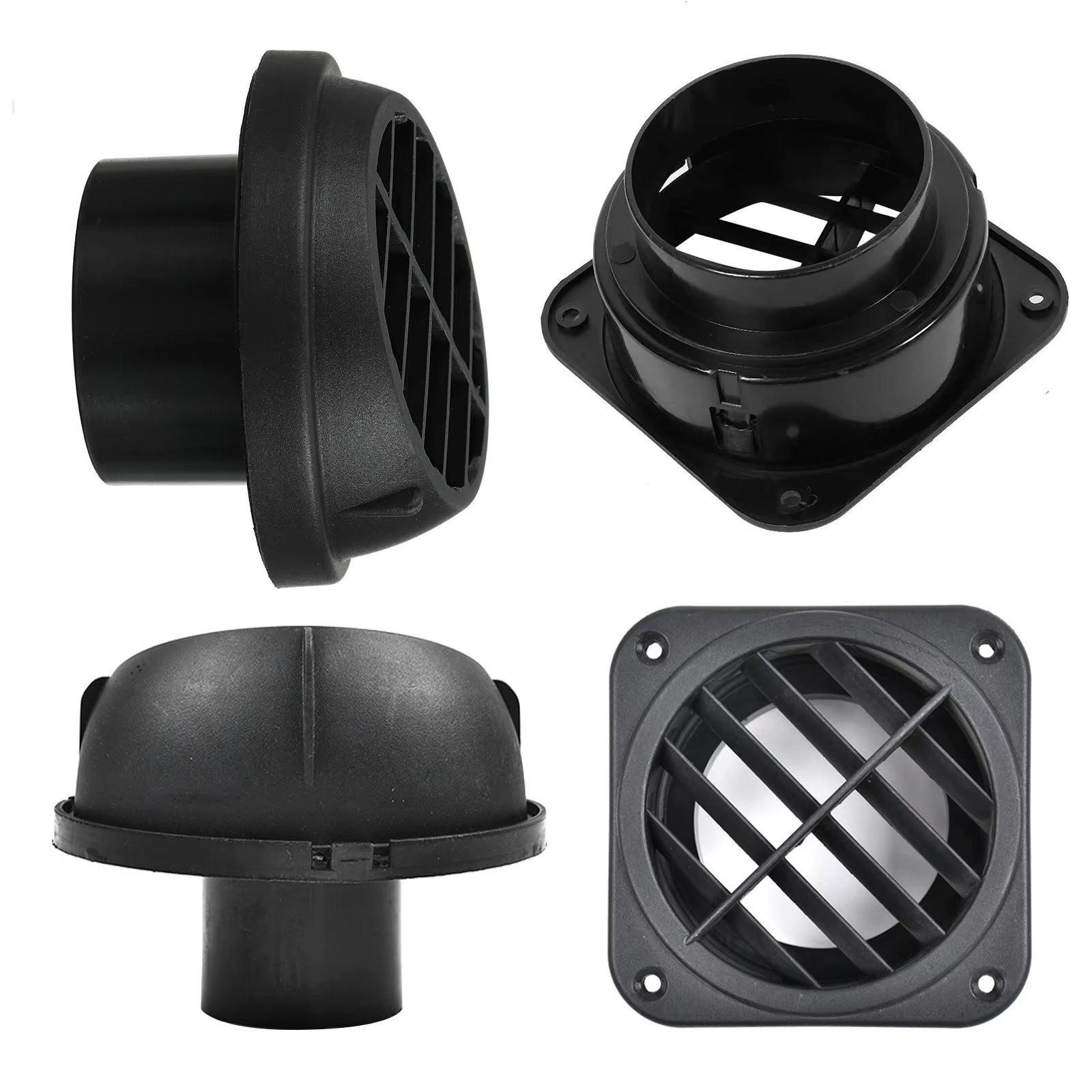 40/60/75Mm RV Bus Car Dashboard Air Vent Conditioning Outlet for Eberspacher Webasto Propex Exhaust Grille Ventilation Heaters