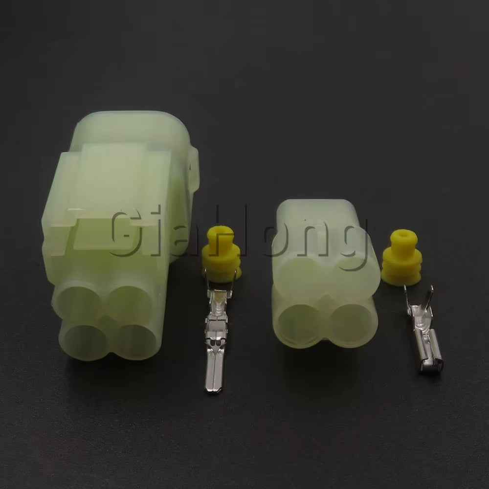 1 Set 4 Ways 6187-4441 AC Assembly Auto Male Female Docking Plug Automobile Waterproof Connector Oxygen Sensor Socket 6180-4181