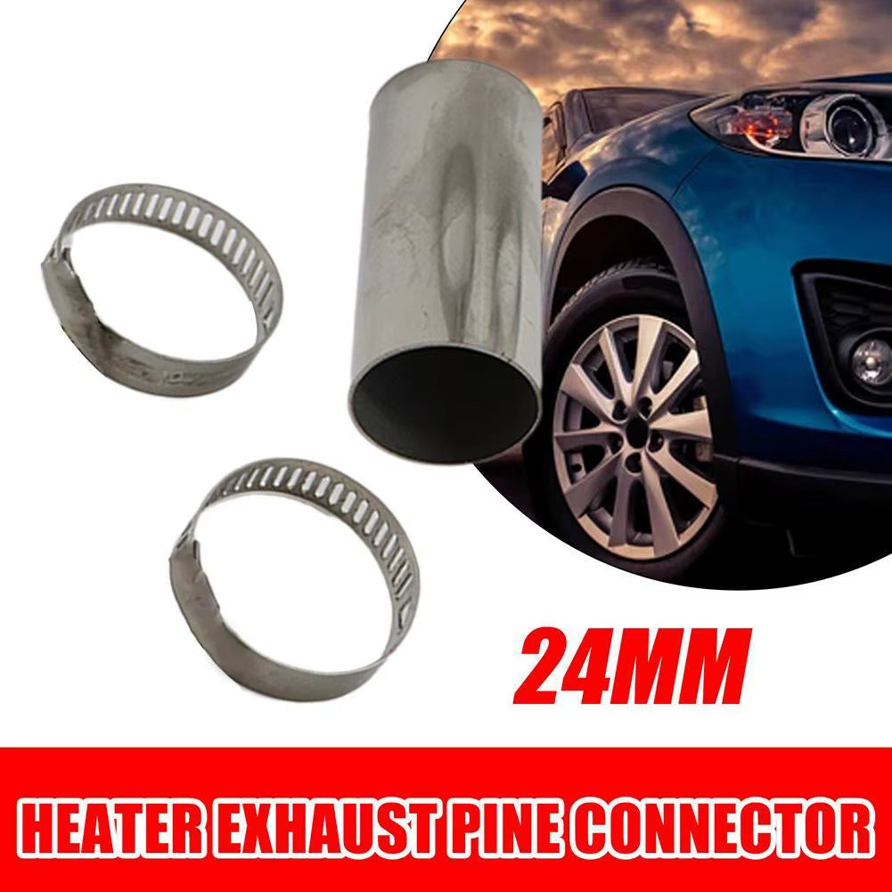 24Mm Steel Heater Exhaust Pipe Connector Air Parking Heater Gas Vent Hose for Webasto Night Boat Heater