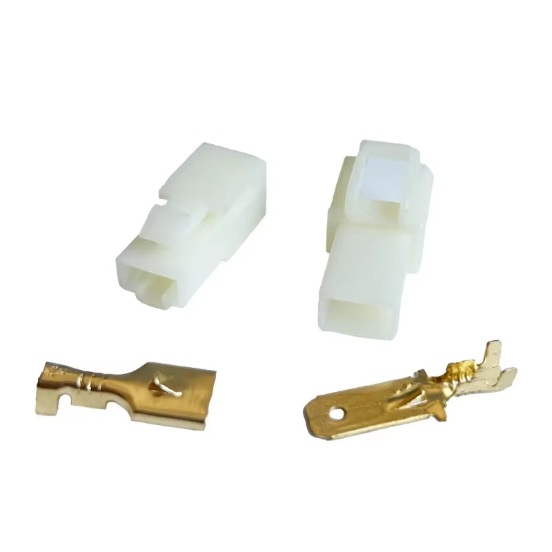 5Sets 6.3Mm 2 /3/4/6/8/9P Pin Way Electrical Automotive Wire Connector Kits Male Female Socket Plug Terminal for Motorcycle Car