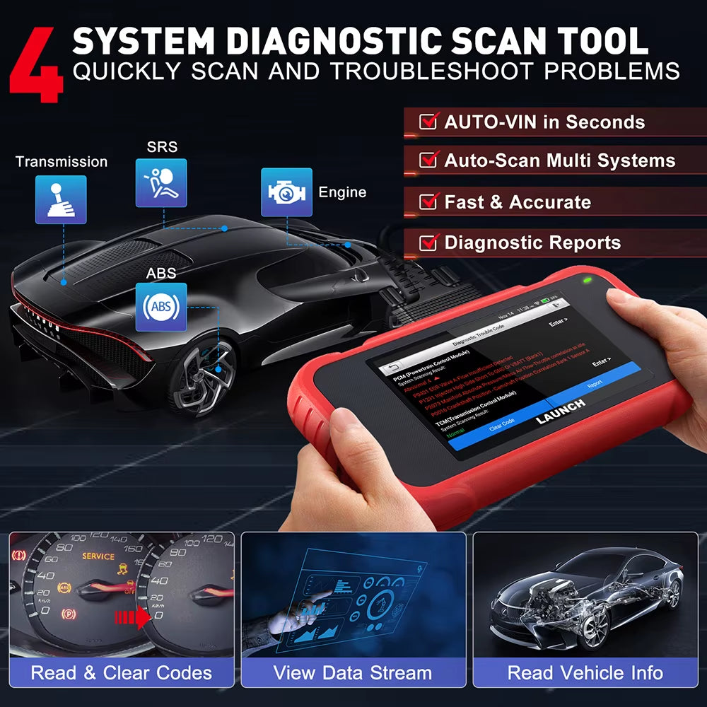 X431 CRP123E V2.0 CRP123I V2.0 Car Diagnostic Tools Obd Obd2 Code Reader Scanner ENG ABS SRS at Auto Scan Tool 7 Reset Service Free Update